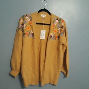Embroidered Cardigan